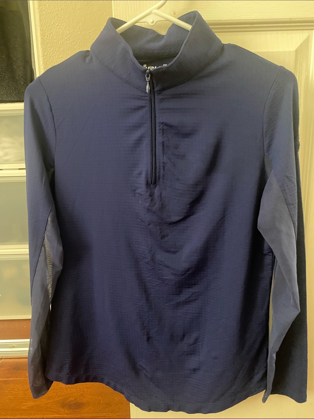 IBKUL Navy Half-Zip Performance Pullover